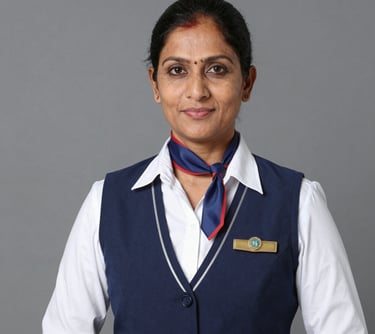 woman in black blazer with brown hair