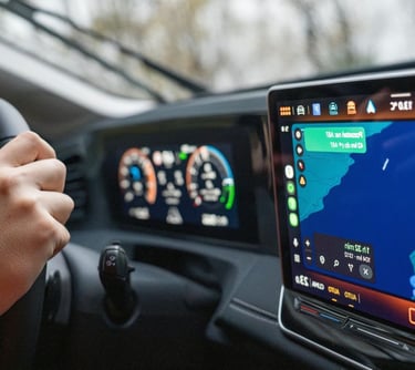 Rental car dashboard and navigation system for gig drivers in Tucson Arizona