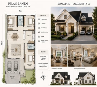 pelan banglo sdvilla