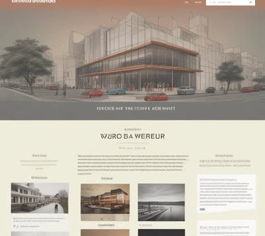 Visual of a modern website design with a focus on lead generation and user-friendly management tools