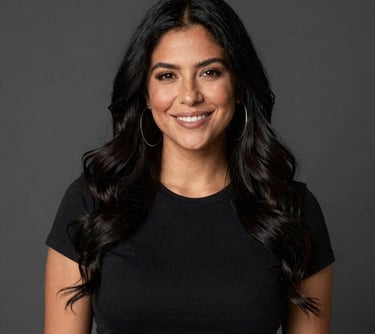 woman wearing black scoop-neck long-sleeved shirt