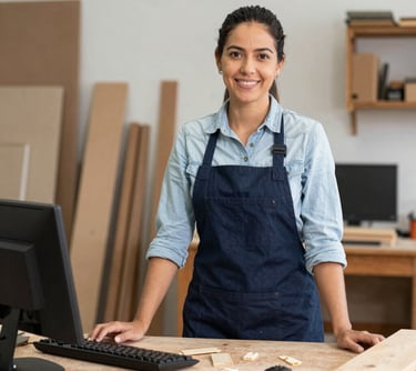 woman wearing black scoop-neck long-sleeved shirt