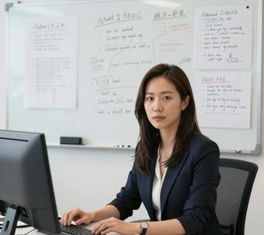 woman smiling wearing denim jacket