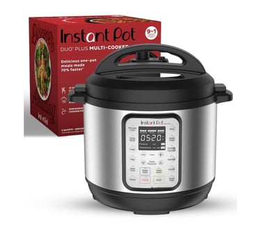 Instant Pot Duo Evo Plus — multi-function smart pressure cooker for quick meals