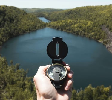 Navigation with compass