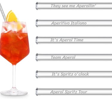 aperol spritz staws