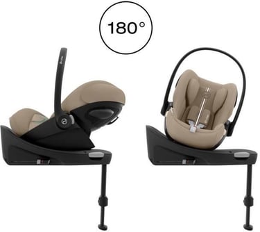 Cybex Cloud T i-Size autostoeltje in Cozy Beige rotatie 180 graden