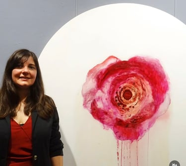 Aurembiaix.  Artista visual y plástica colabora con emoción Lab y Espai Cavallers en Florir 