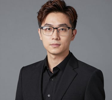 man standing near white wall