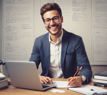 Two women sitting at a table with a laptop