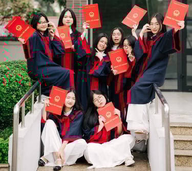 Gợi ý các cách xếp đội hình chụp ảnh nhóm tốt nghiệp độc đáo