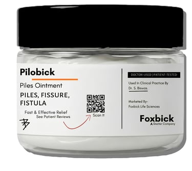 Pilobick Ayurvedic piles ointment for piles, fissure and fistula by Foxbick