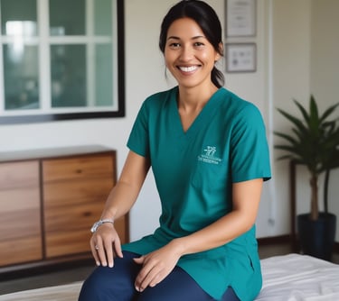 woman smiling wearing denim jacket