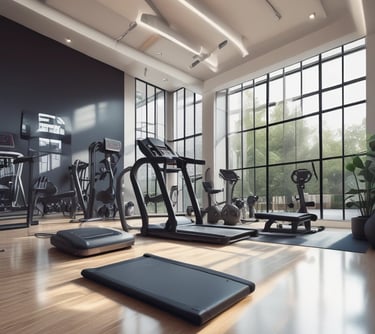 Schulz & Partner mehrere Cardiogeräte im Fitnessstidio