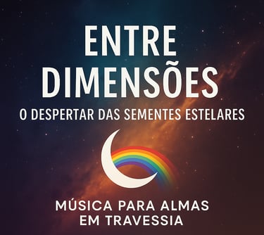 Uma lua colorida no céu