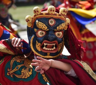A-Masked-Dancer-at-Paro-Masked-Dance-Tshechu-festival