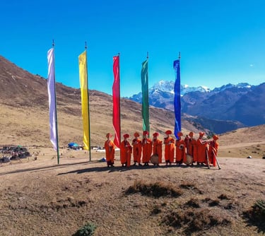 Buddhist-moks_performing-the-opening-ceremony-of-royal-highland-festival