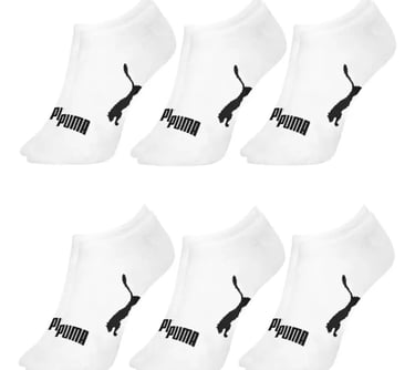 6 Pares Meia Puma Soquete Algodão Cano Baixo Original