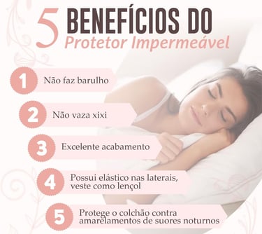 beneficios Capa de Colchão Casal