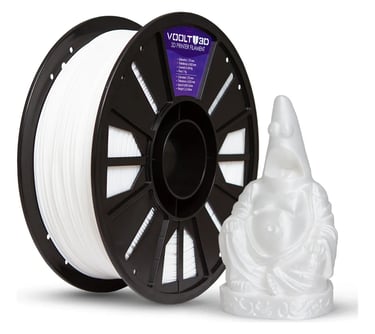Filamento Velvet Voolt3D PLA Branco Off White 1kg 1.75mm