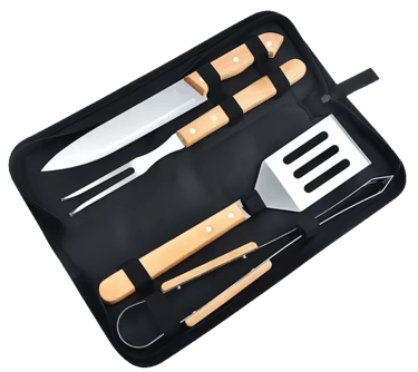 Kits de Churrasco de Aço Inox Premium