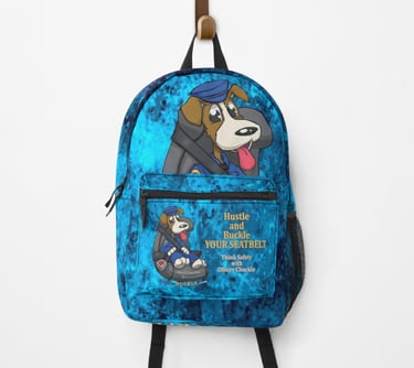 Hustle and Buckle Your Seat Belt BACKPACK by Shengekka