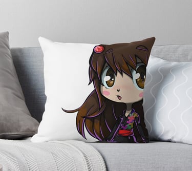 Anu Cartoon Character THROW PILLOW