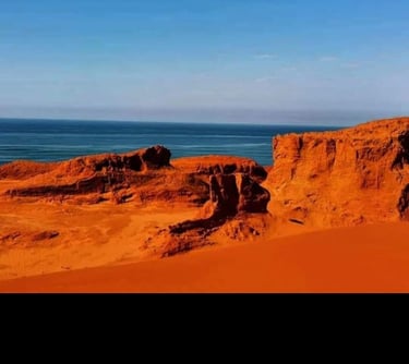 The fantastic mineral enriched Red Desert