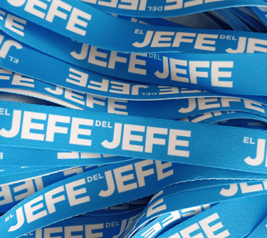 cintas de obras de teatro para destacar jefe del jefed