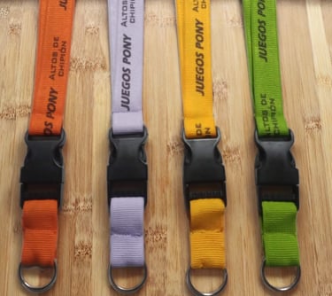 cintas de color con separador impresas en negro