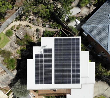 huge home with sunair solar panels