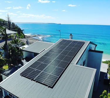 solar powered beach house