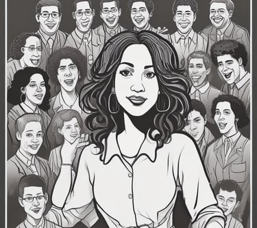 woman wearing black scoop-neck long-sleeved shirt