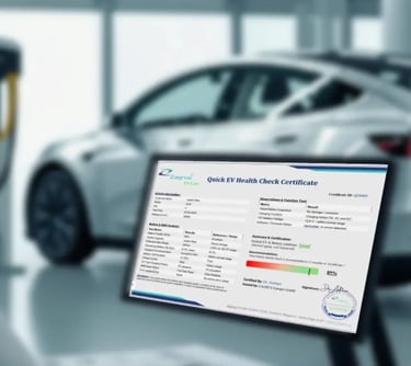 Premium ev soh certificate