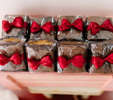 Brownie gourmet recheado da Petit Gourmet para aniversário infantil no Rio de Janeiro