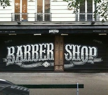 Mural barberia