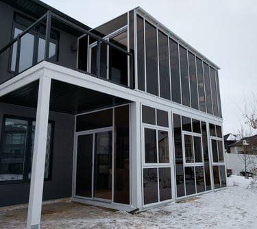 Square Eave Solarium Hybrid