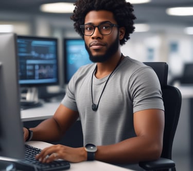 man standing near white wall