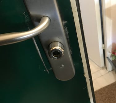 serrure Fichet 787, cylindre p102 sur ue porte blindée fichet