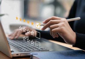 Cliente NyV Gasfíter evaluando con 5 estrellas