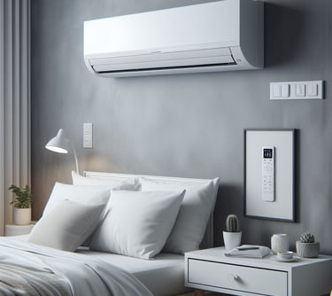 a bedroom with a bed and a white bed