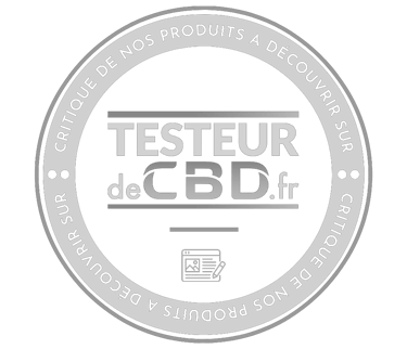 badge testeurdecbd.fr avec lien de redirection