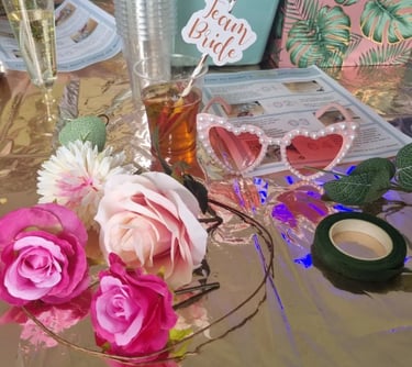 flower crown hen party york cost
