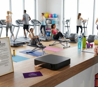 Salle de Fitness sans sacem