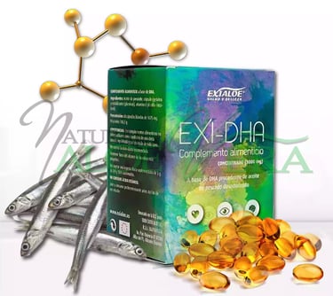 Caja del complemento alimenticio EXI DHA de Exialoe.
