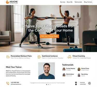 personal trainer website