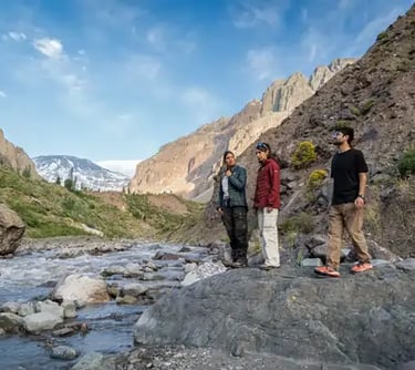 Trekking grupal al Río Volcán,  Lo Valdés 