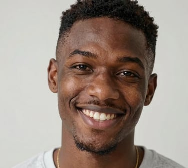 man standing near white wall