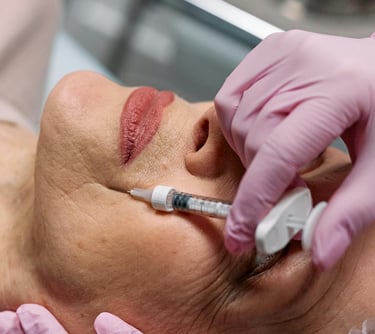 aplicación de tratamiento facial enfocado en obtener resultados naturales y armónicos