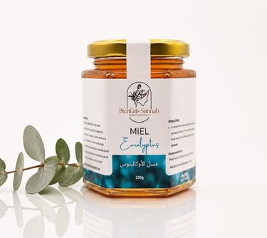 Miel d'eucalyptus naturel certifié ONSSA - bronches et toux - Bienfaits Sunnah